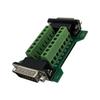 DB15MF-A Terminal Block Adapter Board Featuring Solderless Male Female Connectors for Electronic Wiring Projects