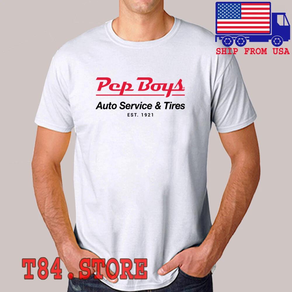 

Pep Boys Auto Service Men s White Size S to 5XL 4XL