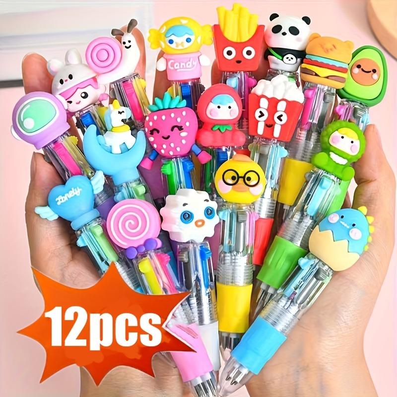 

12/24 Multi-color cute ballpoint pens 12pcs random разноцветный