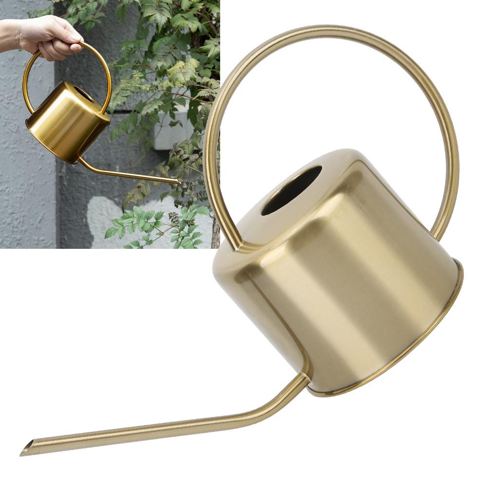 Long Spout Watering Can Gold Plant Watering Can Durable Decorative Watering Can  For House Plants