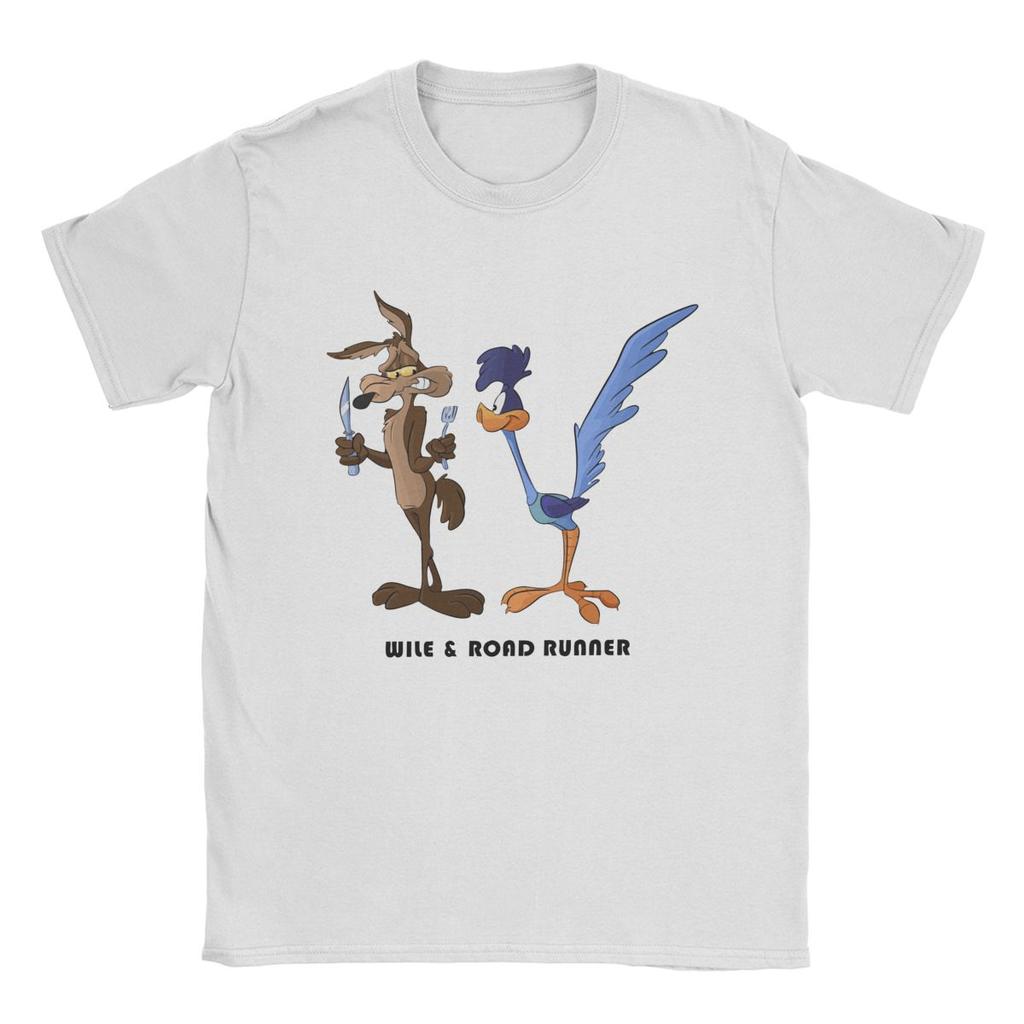 Wile e Coyote T Shirt Men Cotton Novelty T-Shirts Round Neck Tees Short Sleeve Tops Big Size