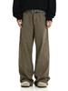 Maillard Retro Braun Stich Unisex Latzhose - Lässige Nischendesign Jeans