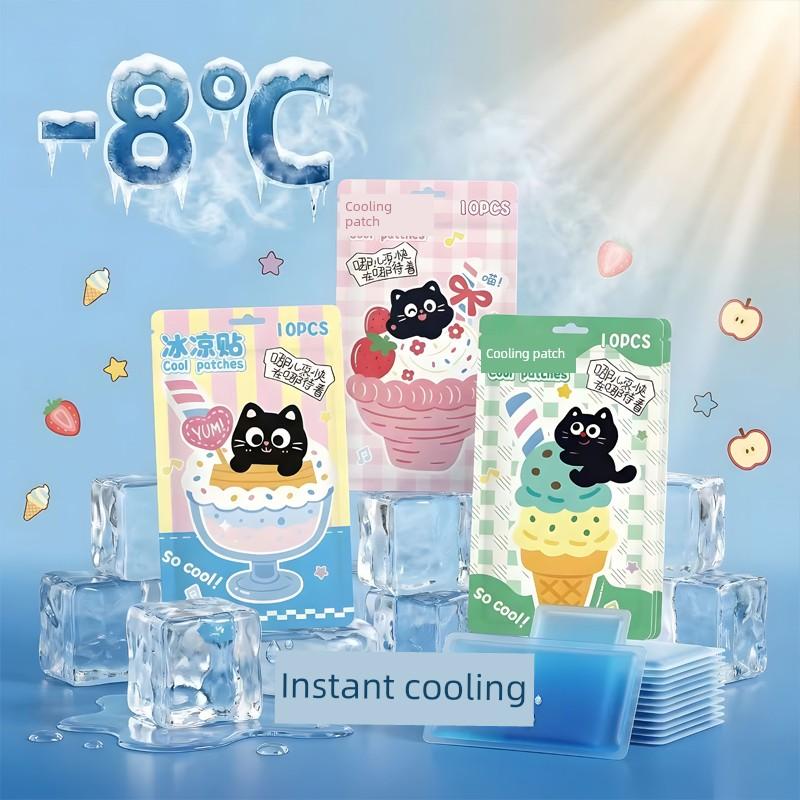Cooling Patch for Physical Cooling and Heat Reduction, Ice Patch for Summer Heatstroke Prevention, Refreshing Patch for Students, Cooling Patch for