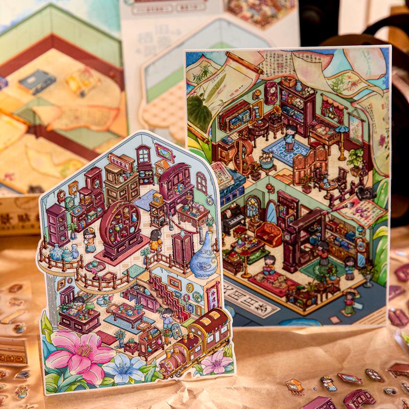 Moyan Kaleidoscope Series 3D DIY Landscaping Stress Relief Stickers