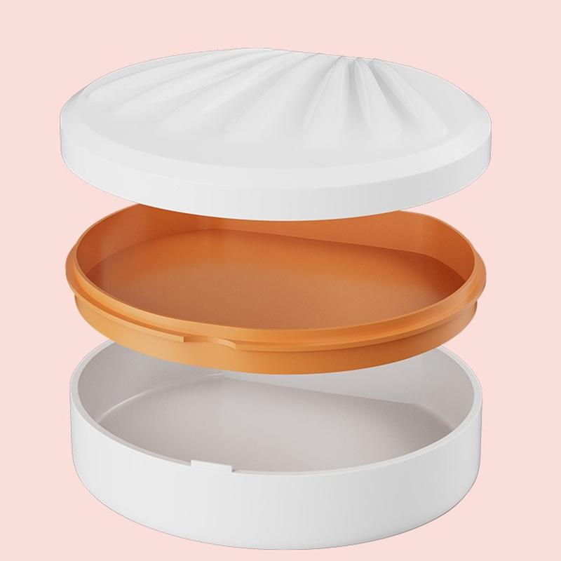 Boîte de Rangement Orthodontique pour Aligneurs avec Miroir Faux Dents Boîte pour Prothèses Dentaires Rétenteur Dentaire Protège-Dents Organisateur d'Appareils Dentaires Soin Buccal
