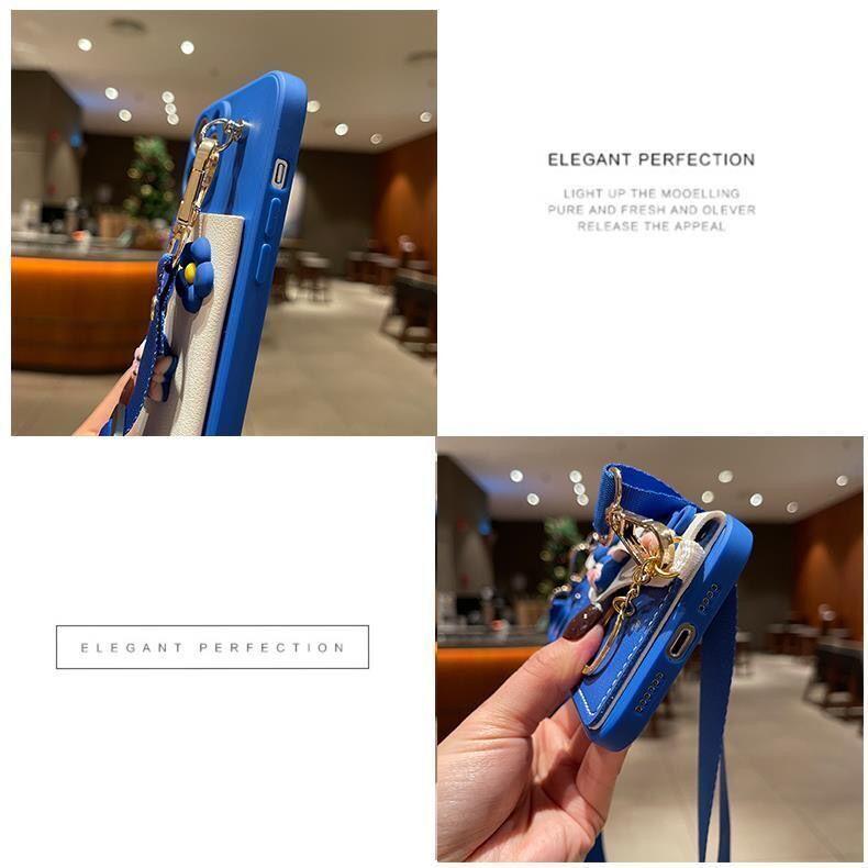 Kreslená peněženka iPhone 13 Promax Apple 11 Pouzdro na telefon 12P Crossbody XSmax Roztomilé X Měkké pouzdro 8plus