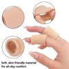 Soft Fabric Silicone Toe Sleeves Breathable Gel Protector Tubes Corn Blister Cushion Toe Separators for Foot Care