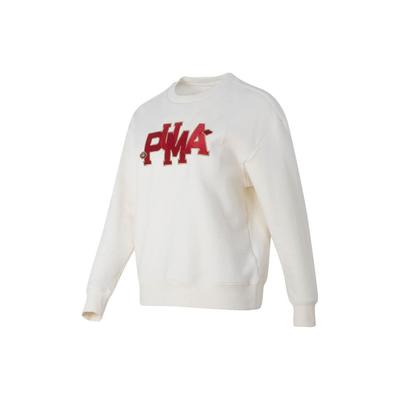 Cny Serie Neujahrsbrief Stickerei Laufen Fitness Training Sweatshirt Damen Sweatshirt Weiß 625839-65