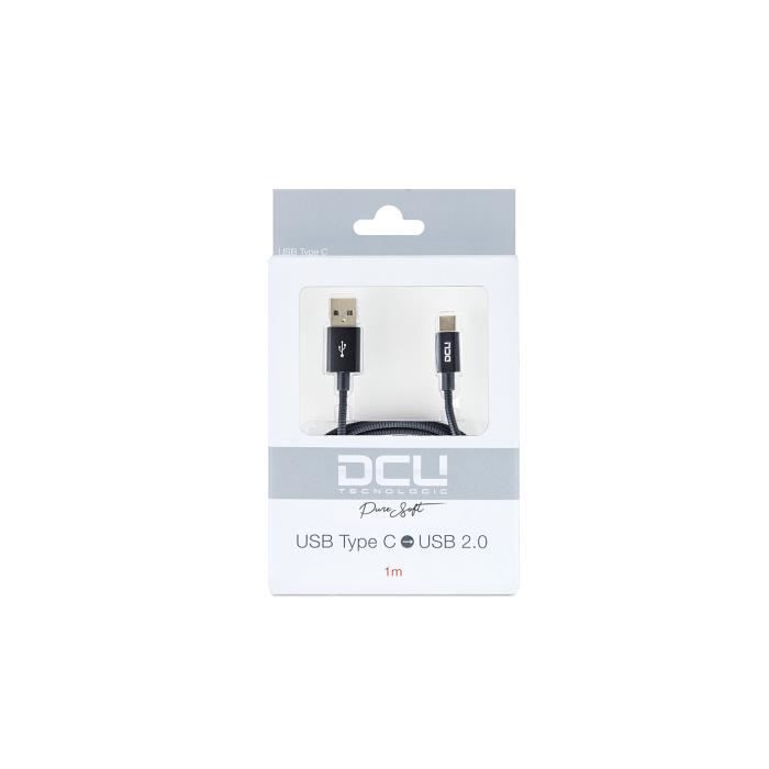 USB Type C - USB Cable - Soft Black - 1m - Aluminum Connectors - Flexible