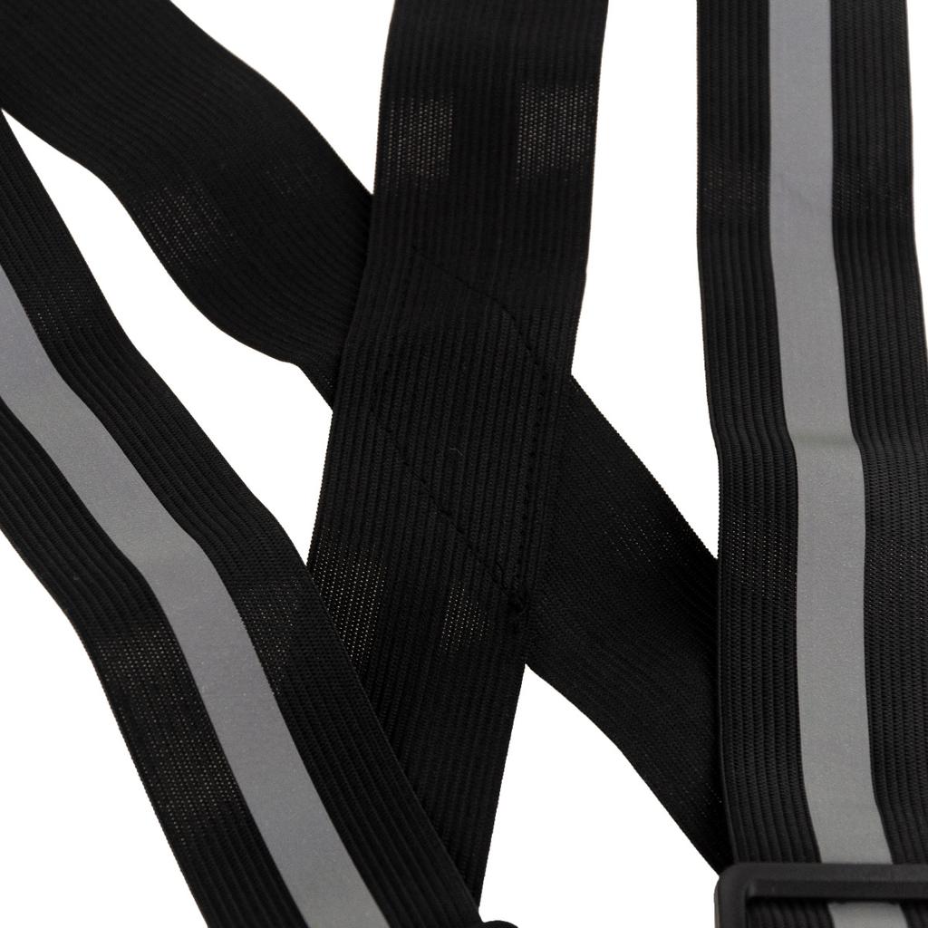 AG590B REFLECTIVE HARNESS SAFETY VEST BLACK