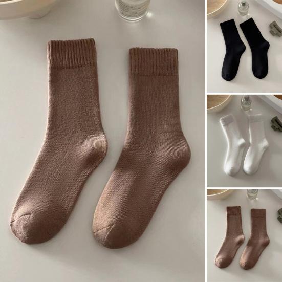 Thick Winter Knit Warm Socks for Women Fleece Lined Plush Floor Socks Thermal Ankle High Crew Boot Socks