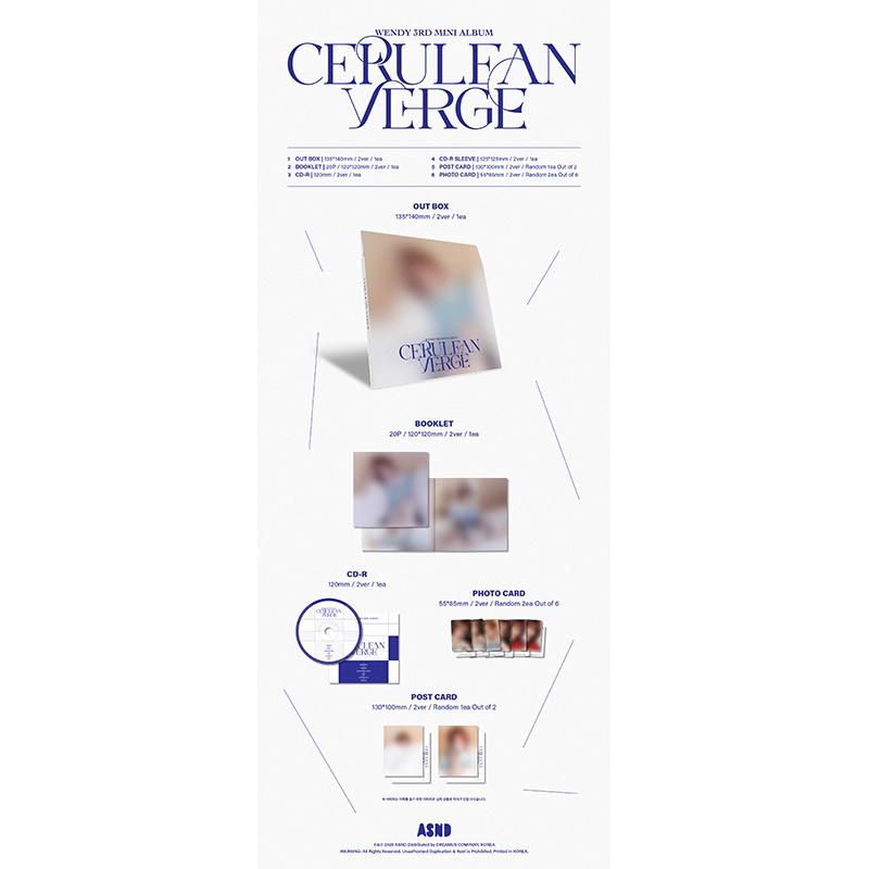 [Pre-order] WENDY – 3rd Mini Album [Cerulean Verge] SET 3EA