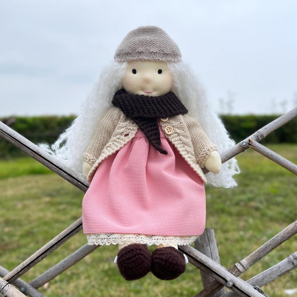 BlissfulPixie Waldorf Doll Handmade Doll Lusia 30cm Soft Girl Cute Stuffed Animal Best Doll for Kids -