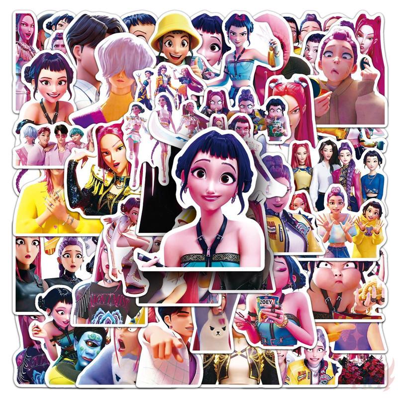 50Pcs/Set KPop Demon Hunters Series 05 Stickers DIY Fashion Waterproof Doodle Decals Stickers