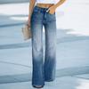 Women's Jeans Women's Washed High Waist Wide Leg Trousers