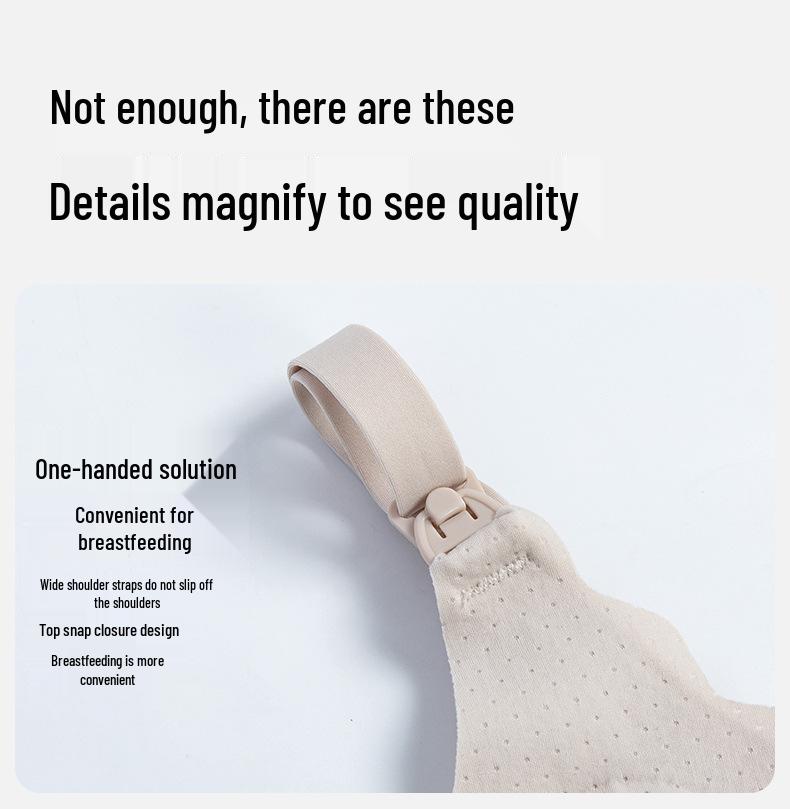 Breathable Cotton Nursing Bra Vest Style - Anti-Engorgement & Anti-Sagging Maternity Underwear