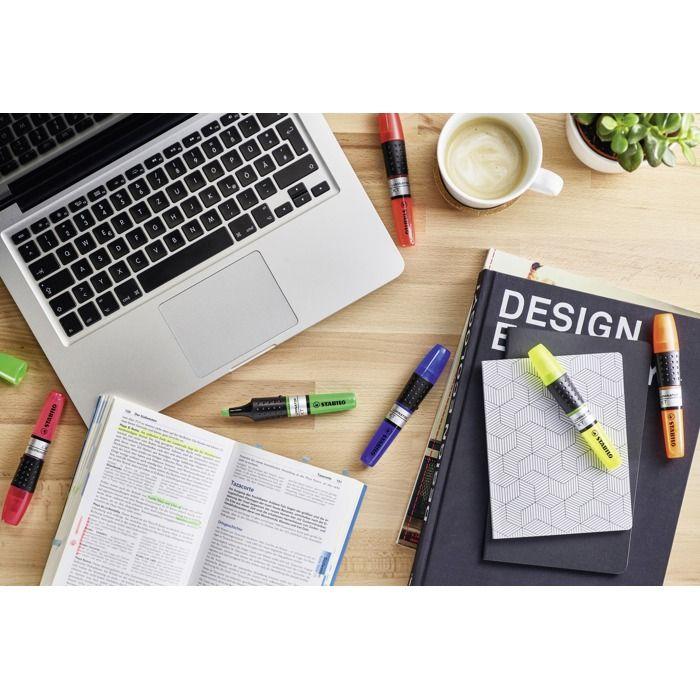 Surligneur - STABILO - Luminator - Bleu - Encre liquide - Pointe extra-résistante - Design futuriste