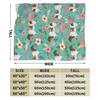 Shorthorn Cattle Breed Farm Homestead Cows Shorthorn Cow Floral Personalized Comfortable Gift An UltraSoft Micro Fleece Blanket