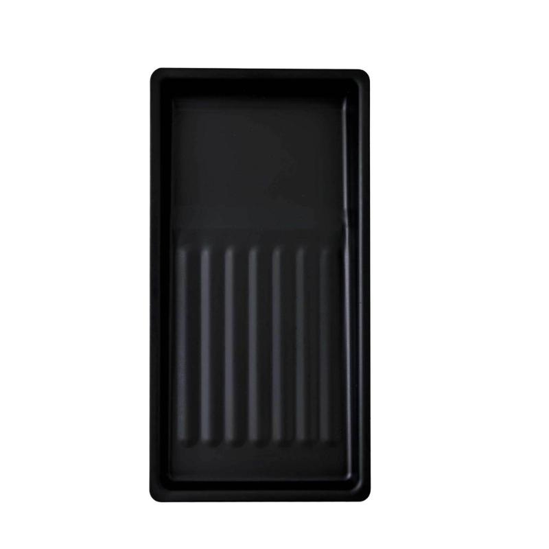 

Heavy Duty Stainless Steel Nail Tools Disinfects Tray Metal Storage Plate For Salon Hygiene Maintenance чорний