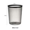 Fu Ri Transparent Lidless Desktop Trash Can (Small, 2-Pack)