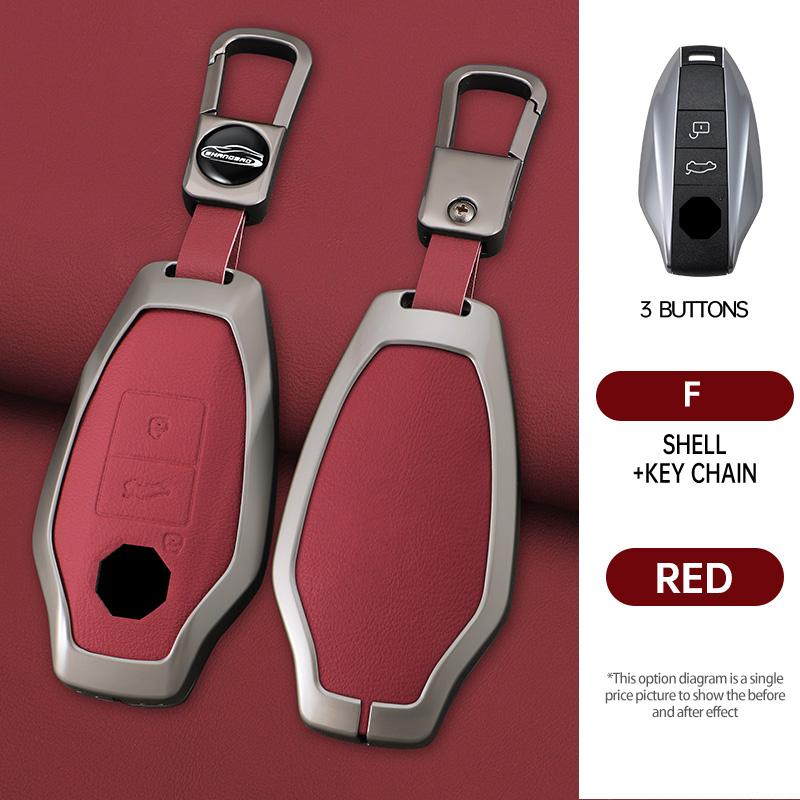 Zinc Alloy Car Key Cover Smart Keyless Remote Control Fobs Case Keychian Holder Auto Interior Accessories for MG 7 MG7 MG-7 2023