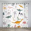 Cartoon Style Ctue Dinosaur Thin Shading Decorative Piece Dinor Children Window Drapes For Living Space Bedroom Space Decor