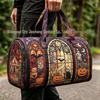 3D Gothic Buntglasdruck Halloween Sporttasche - Multifunktionale Reisetasche