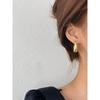 Fashion Retro Metal Geometry Silver Stud Earrings Women's 2023 Earrings Cold Wind Fancy Graceful Earrings
