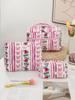 Simple Fresh Makeup Bag Large Capacity Multifunctional Cosmetic Storage Bag Portable Travel Toiletry Pouch for Cosmetics Brushes Toiletries Daily Use