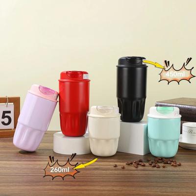 260/450ml 316 Edelstahl Kaffeetasse Reise Tragbar Mini Isolierbecher für Männer und Frauen Hochwertiges Geschenk Wasserflasche