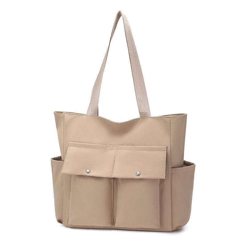 Handbag Large Capacity Tote Bag Women Solid Color Shoulder Bag