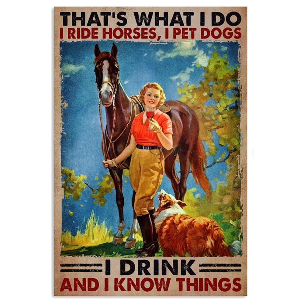 

Верхова їзда Плакат Мотиваційна цитата Художні відбитки Офісний декор Сучасне мистецтво Картини на полотні для прикраси домашньої кімнати 21x30 No Frame