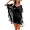 Women Beachwear Swimwear Tassel Bikini Cover Up Summer Beach Dress