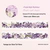 Dream Flower Trail Floral Washi Tape - Waterproof PET Sticker Roll for Custom Decorative Planners