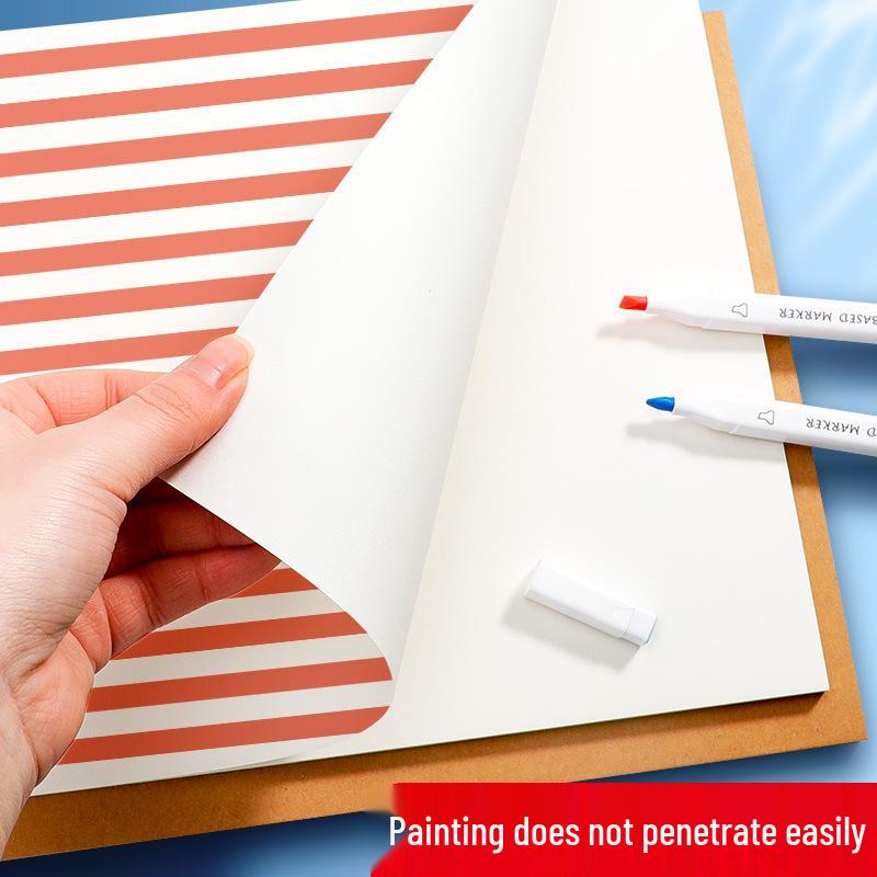 A4 Kraft Cover Spiral Sketchbook for Children - 30 Thick Blank Pages