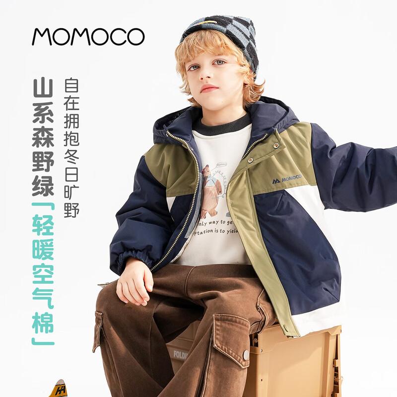 MOMOCO 2025 Winter Boys  Trendy Hooded Jacket 90