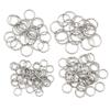 50pcs Stainless Steel 1/1.2mm Thick 6 8 10 12 14mm Twist Open Jump Rings for DIY Jewelry Making Findings for Earrings Necklace