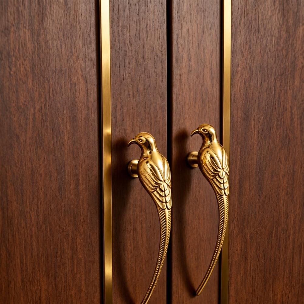 Vintage Bird Cabinet Pull Handle Magpie Shaped Decorative Drawer Pull For Wardrobe