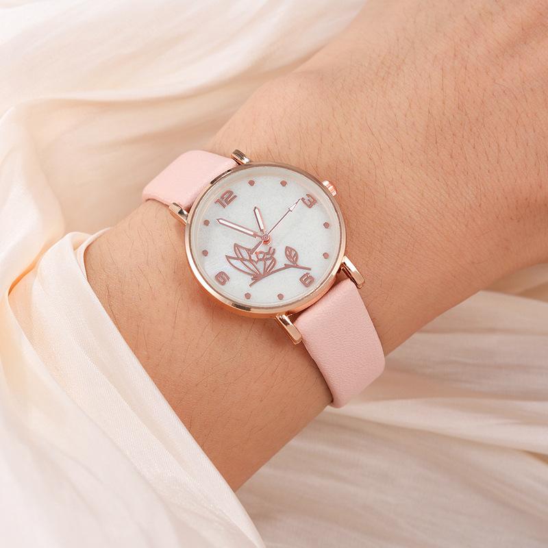 Fashion Women'S Watch Girls Simple Watch Casual Belt Ladies Watch Bracelet Necklace Group