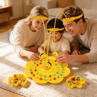 Children's Small Bee Magnetic Toys Fishing Toys Parent-Child Interaction Men And Women Educational Toys Desktop Games