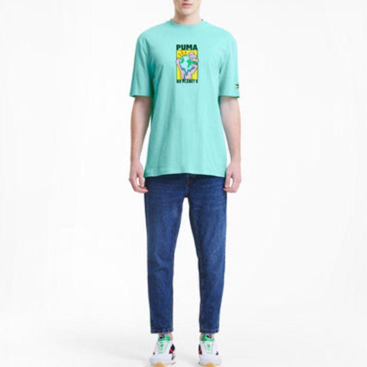 Puma Set-in Sleeve T-Shirt Men's Blue 599181-33