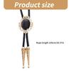 Handmade Vintage Bolo Tie Western Cowboy Leather Rope Wedding Necktie with Metal Flower Crown Stone Jewelry Necklace