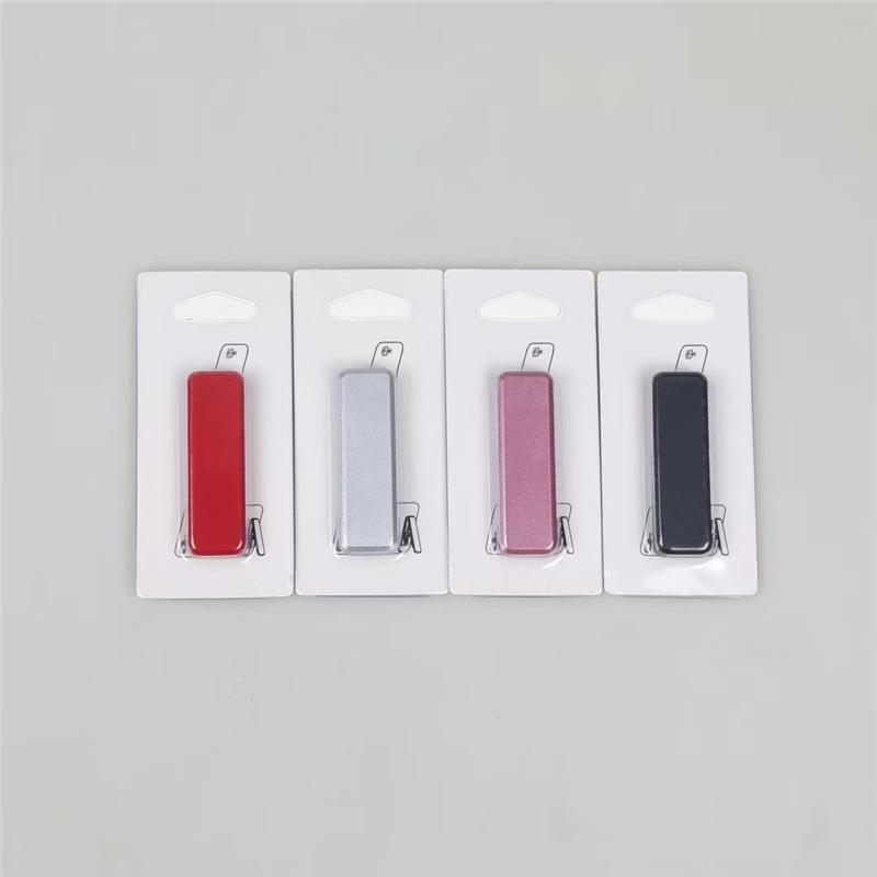 

Portable Mini Folding Phone Stand: Desktop Adhesive Holder for Convenient Viewing Standard срібний