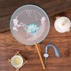 Antique Sle Round Fan Handicrt Dance Costume Qipao Special Ape Suzhou Embroidery F Transparent Double Sided Fan