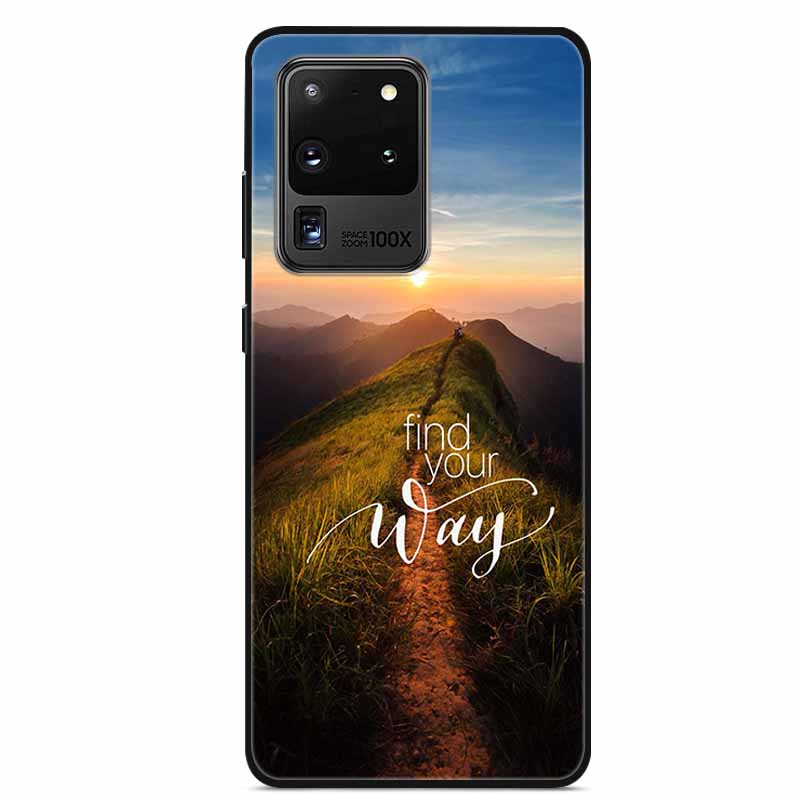 

Phone Cover for Samsung Galaxy S20 Ultra Case Cool Black Silicon TPU Soft Shell Funda for Galaxy S20Ultra LTE Covers S 20 Ultra Galaxy S20 Ultra