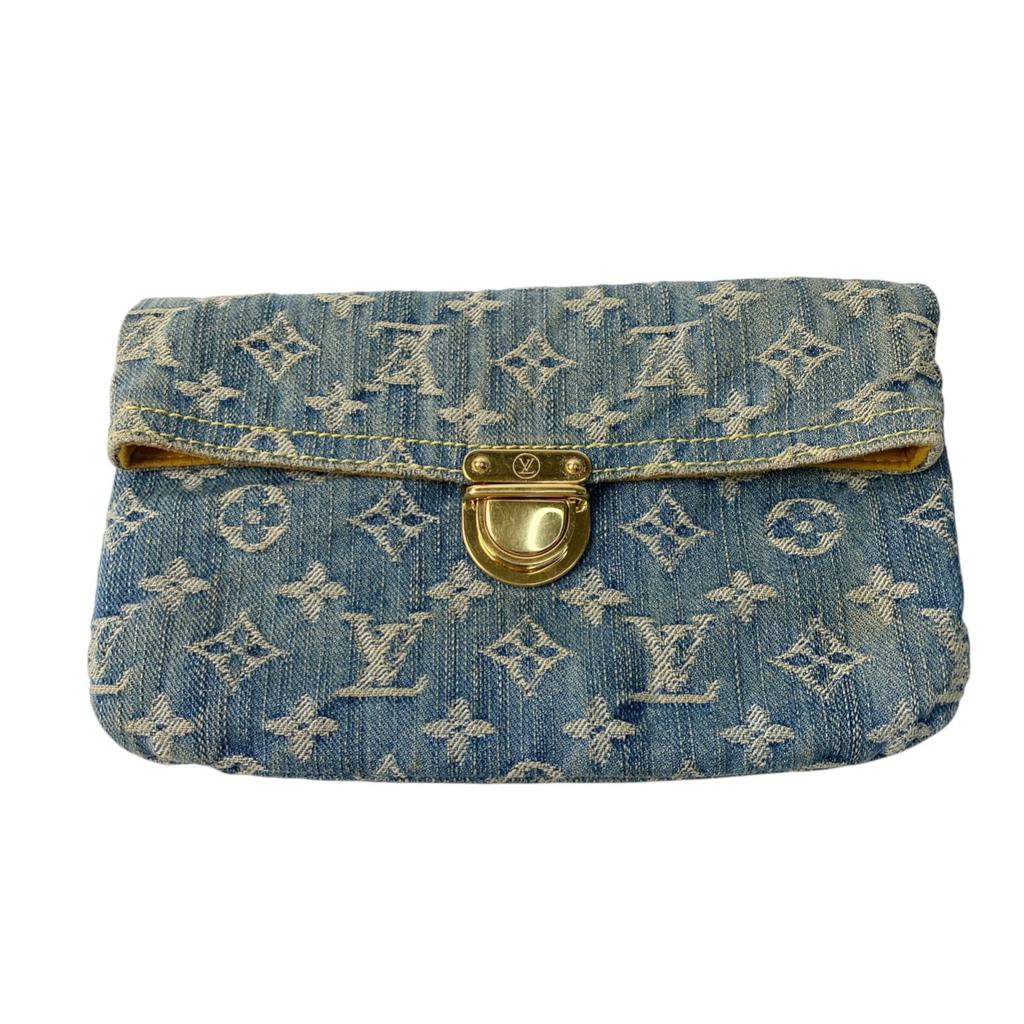 Used LOUIS VUITTONClutch bag denim denim Women
