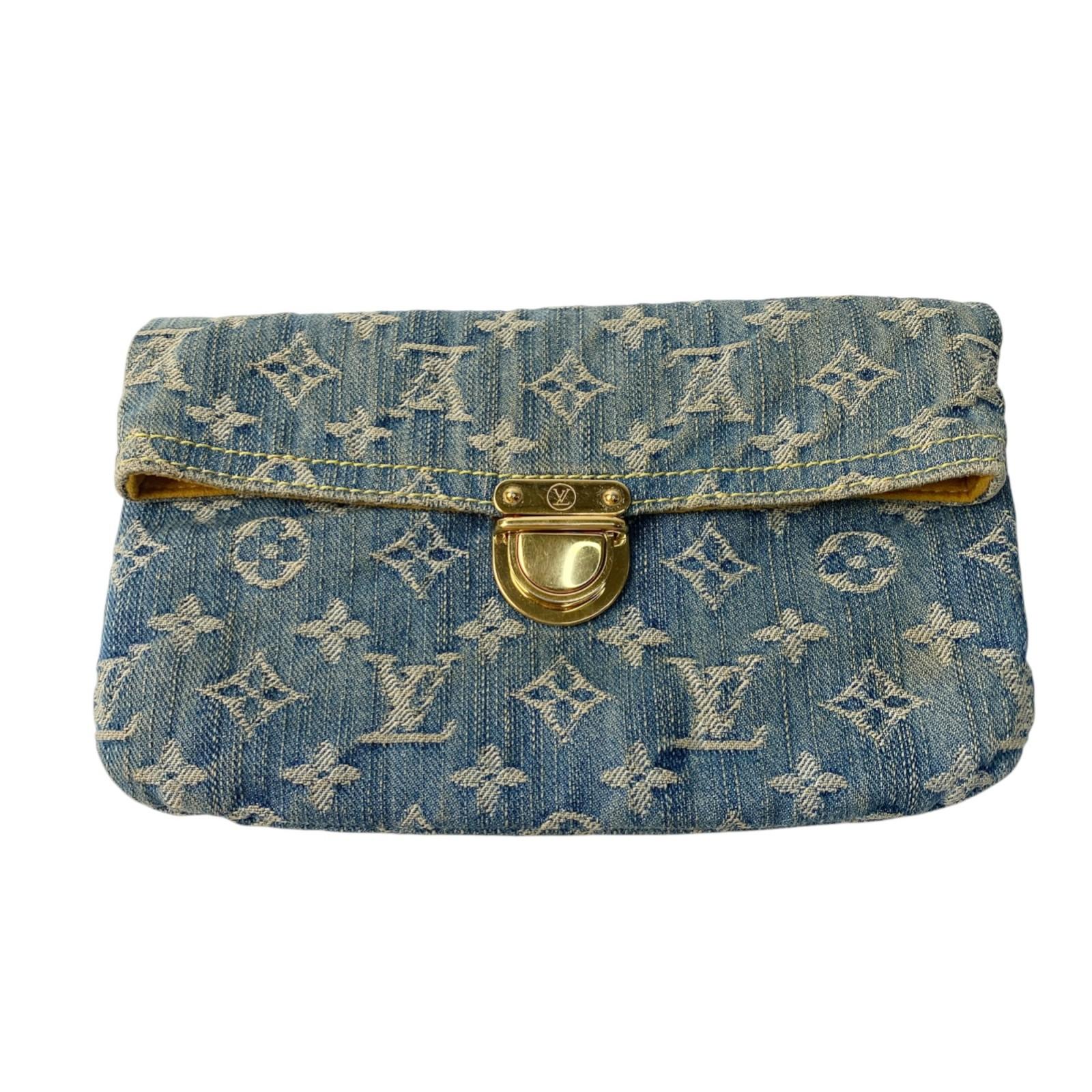 

Used LOUIS VUITTONClutch bag denim denim Women