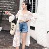 Lace Summer Thin Gauze Bell Sleeve Shawl - Loose Mid-Length Women's Sun Protection Cardigan