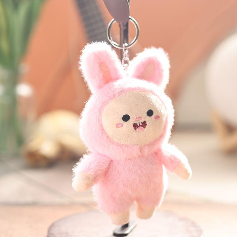 Cute Bunny Plush Keychain With Soft Velvet Material For Kids And Teens