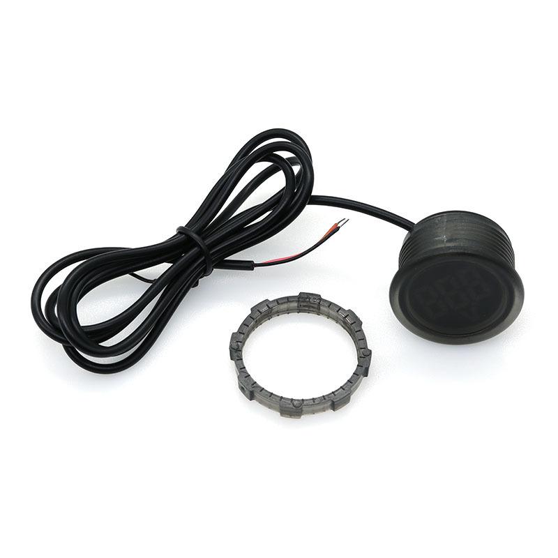 DC 4-100V LED Digital Display Round Two-wire Waterproof Voltmeter DC Digital Car Voltage Current Meter Volt Detector Tester